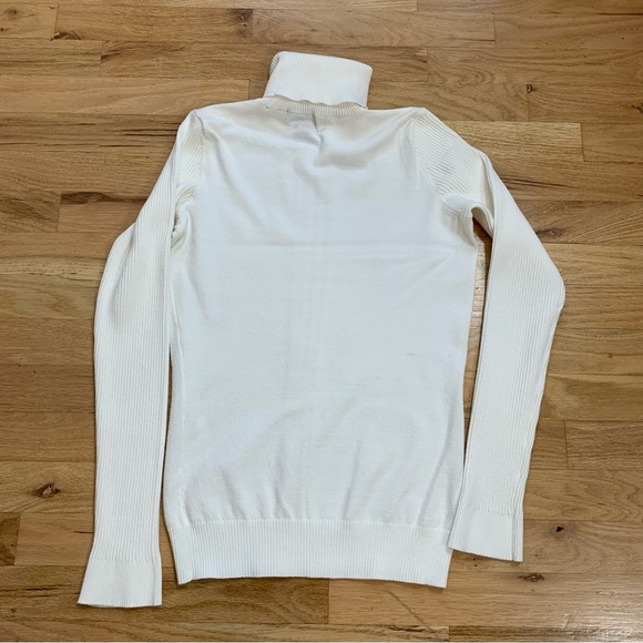 INC International Concepts Winter White Turtle Neck Sweater Size Large - Picture 5 of 14